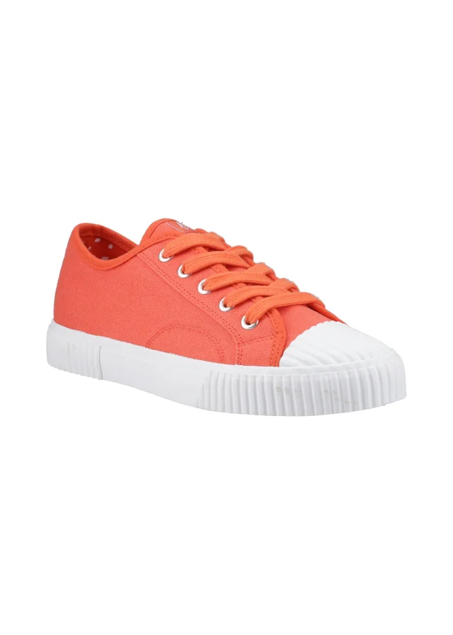 Hush Puppies Orange Freya Canvas Trainer