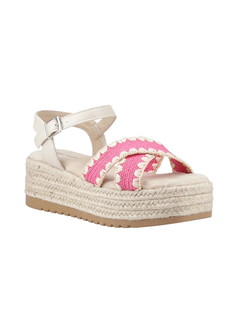 Hush Puppies Pink Jemma Espadrille Sandal - Size 6 Image 2