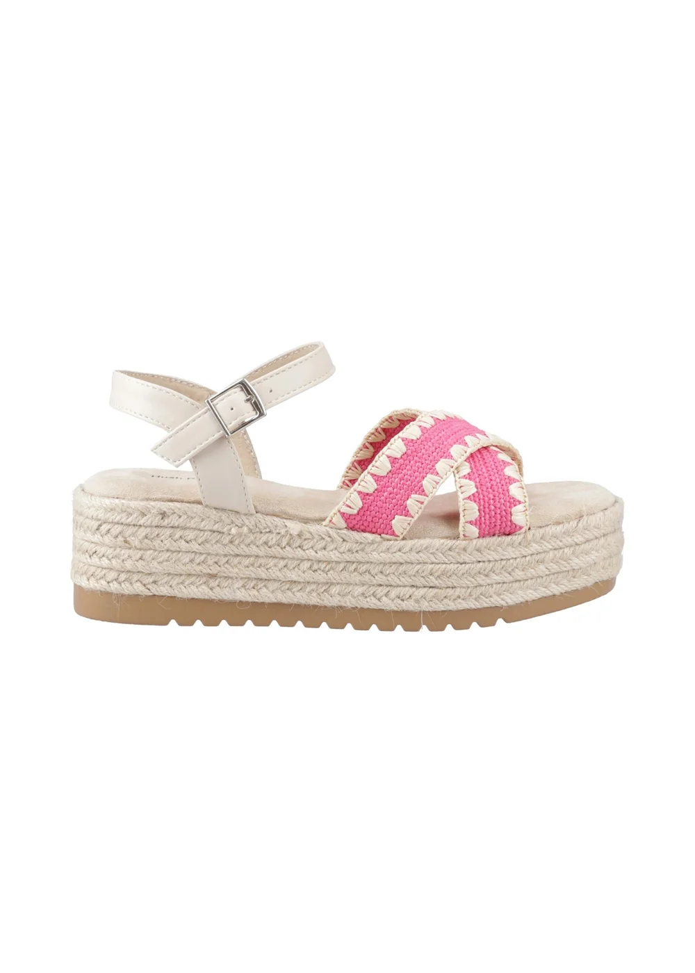 Hush Puppies Pink Jemma Espadrille Sandal - Size 6 Image 1