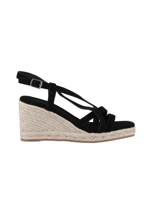 Hush Puppies Black Jenny Espadrille Wedge Sandal - 6 Image 1