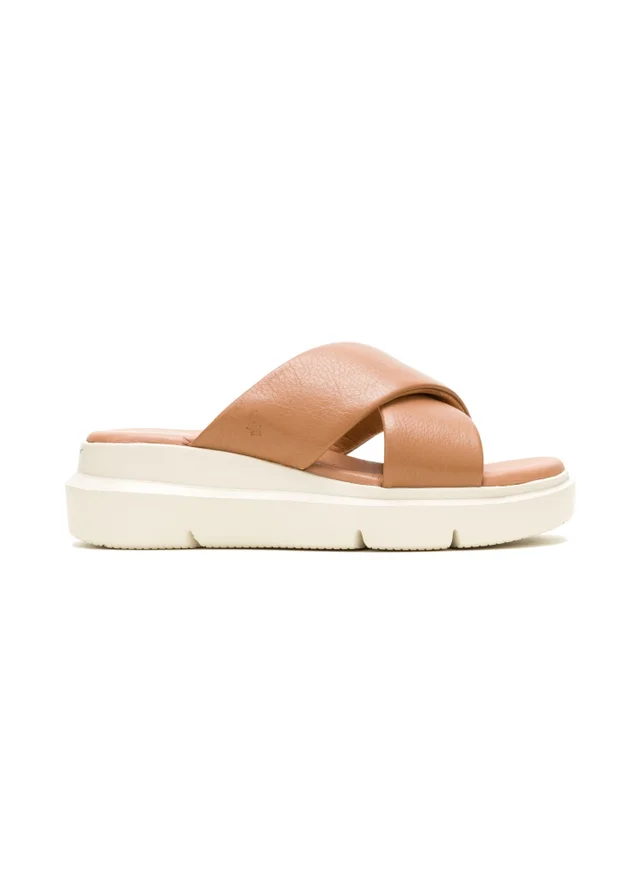 Hush Puppies Tan Uplift Crossover Slide