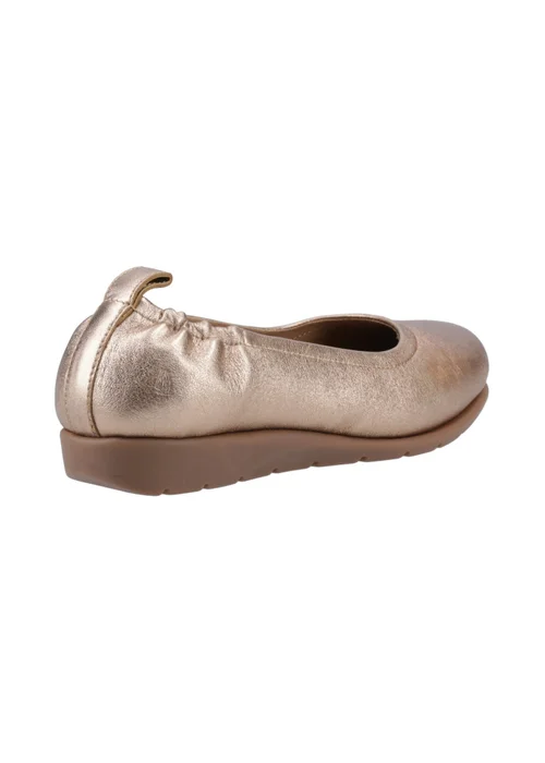 Hush Puppies Gold Skylar Ballerina - 3 Image 3