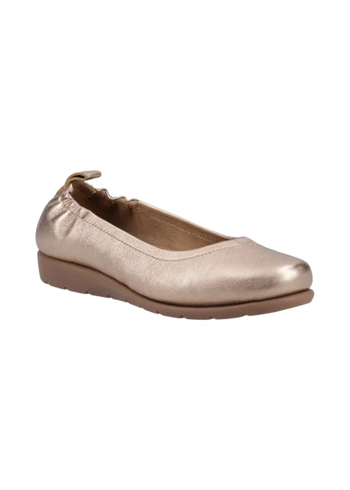 Hush Puppies Gold Skylar Ballerina - 3 Image 2