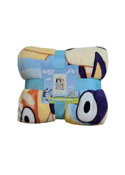 Bluey Cream Sherpa Blanket - 100 x 150 Image 2