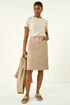 Roman Natural Cotton Denim Stretch A line Skirt - Size 20 Image 3