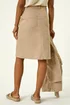 Roman Natural Cotton Denim Stretch A line Skirt - Size 20 Image 4