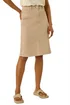 Roman Natural Cotton Denim Stretch A line Skirt - Size 20 Image 1