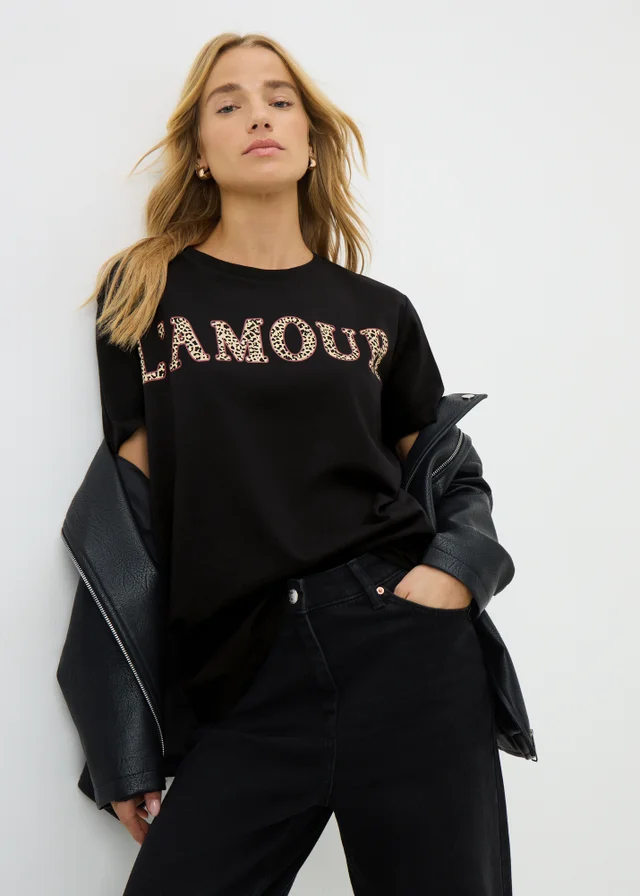 Black Leopard Lamour T-Shirt