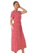 Roman Red Petite Geometric Spot Pocket Midi Dress - 16 Image 1