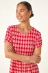 Roman Red Petite Geometric Spot Pocket Midi Dress - 16 Image 4