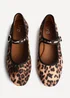 Linzi Graceful Leopard Print Ballet Pumps - Size 3 Image 4