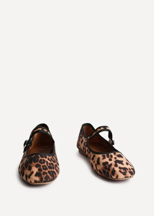 Linzi Graceful Leopard Print Ballet Pumps - Size 3 Image 3