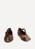 Linzi Graceful Leopard Print Ballet Pumps - Size 3 Image 3
