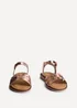 Linzi Twirl Wide Fit Rose Gold Faux Leather Two Part Sandal - Size 7 Image 3