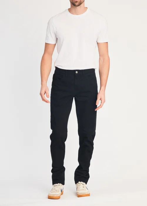 French Connection Black Cotton Five-Pocket Chino Trousers - 34/L32 Image 1