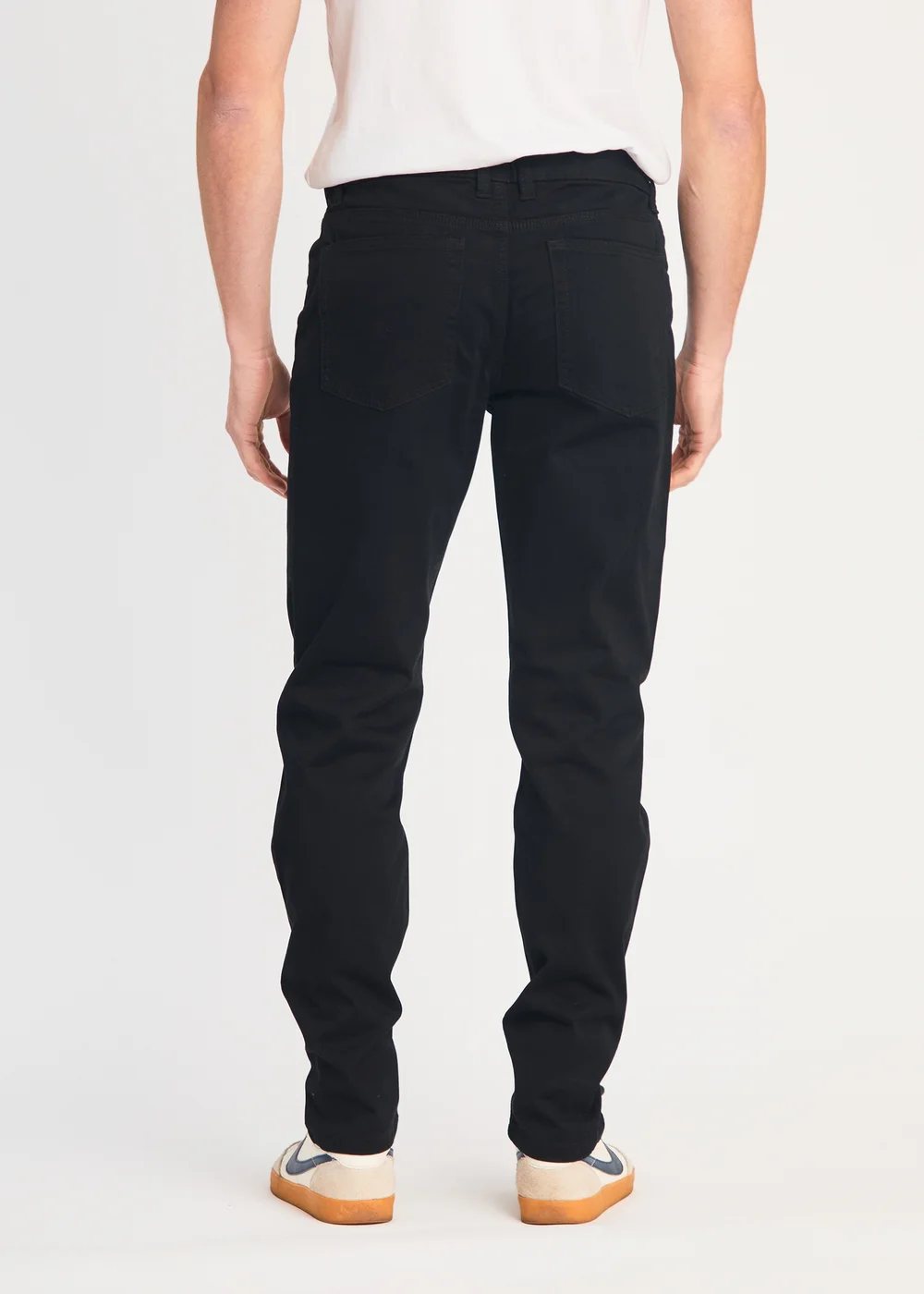 French Connection Black Cotton Five-Pocket Chino Trousers - 34/L32 Image 2