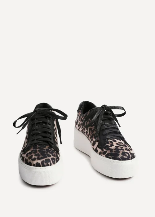 Linzi Twyla Leopard Print Platform Trainer - Size 7 Image 3