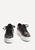 Linzi Twyla Leopard Print Platform Trainer - Size 7 Image 3