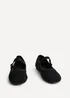 Linzi Graceful Black Faux Suede Ballet Pumps - Size 5 Image 3