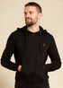 French Connection Black Cotton Blend Hoody - Medium Image 4