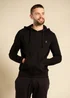 French Connection Black Cotton Blend Hoody - Medium Image 1