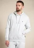 French Connection Light Grey Cotton Blend Hoody - Extra Large Image 1