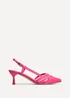 Linzi Milan Fuchsia Scuba Mesh Slingback Court Heel - Size 6 Image 2