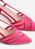 Linzi Milan Fuchsia Scuba Mesh Slingback Court Heel - Size 6 Image 4