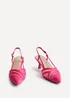 Linzi Milan Fuchsia Scuba Mesh Slingback Court Heel - Size 6 Image 3
