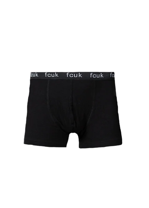 French Connection Black Cotton Stretch Boxers 5 Pack - Extra Large Image 2