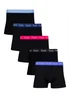 French Connection Blue Cotton Stretch Boxers 5 Pack - Extra Large Image 1