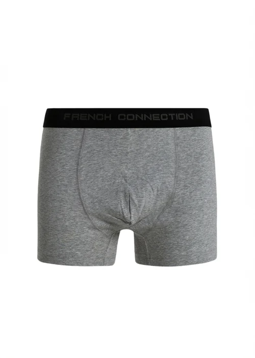 French Connection Charcoal 5 Pack Cotton Stretch Boxers - Extra Large Image 2