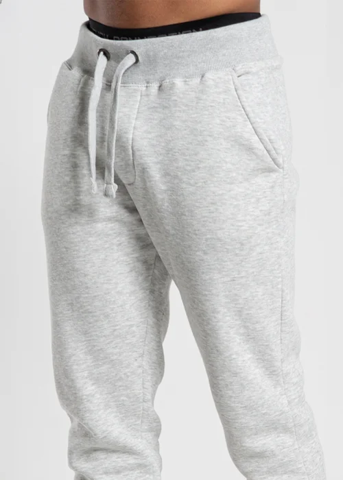 French Connection Light Grey Cotton Blend Joggers - L Image 3