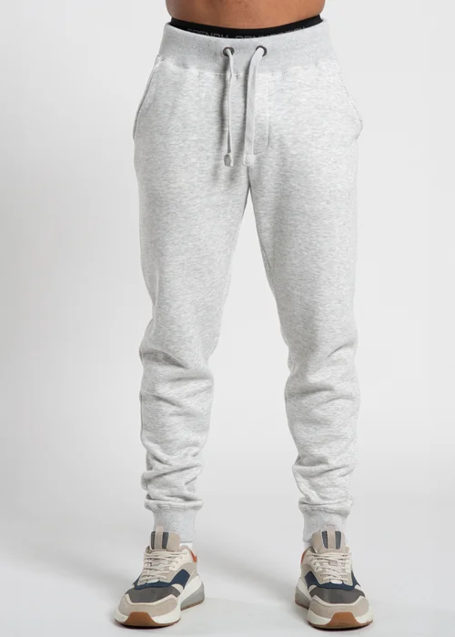 French Connection Light Grey Cotton Blend Joggers - L Image 1