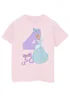 Ada & Ted Disney Cinderella 4th Birthday Kids Light Pink T-Shirt (3-6 Years) - Age 5-6 Years Image 1