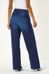 Dusk Indigo Denim Stretch Wide Leg Jeans - 16 Image 3