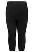 Yours 2 Pack Curve Black Stretch Cropped Leggings - 24 Image 5
