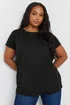 Yours 2 Pack Curve Black Core T Shirts - Size 22-24 Image 2