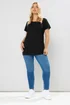 Yours 3 Pack Curve Navy Blue & Black Core T Shirts - Size 26-28 Image 5