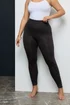 Yours For Good 2 Pack Curve Black Cotton Stretch Leggings - 26/L28 Image 3