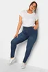 Yours For Good Curve Indigo Blue Skinny Stretch AVA Jeans - 30/L32 Image 3