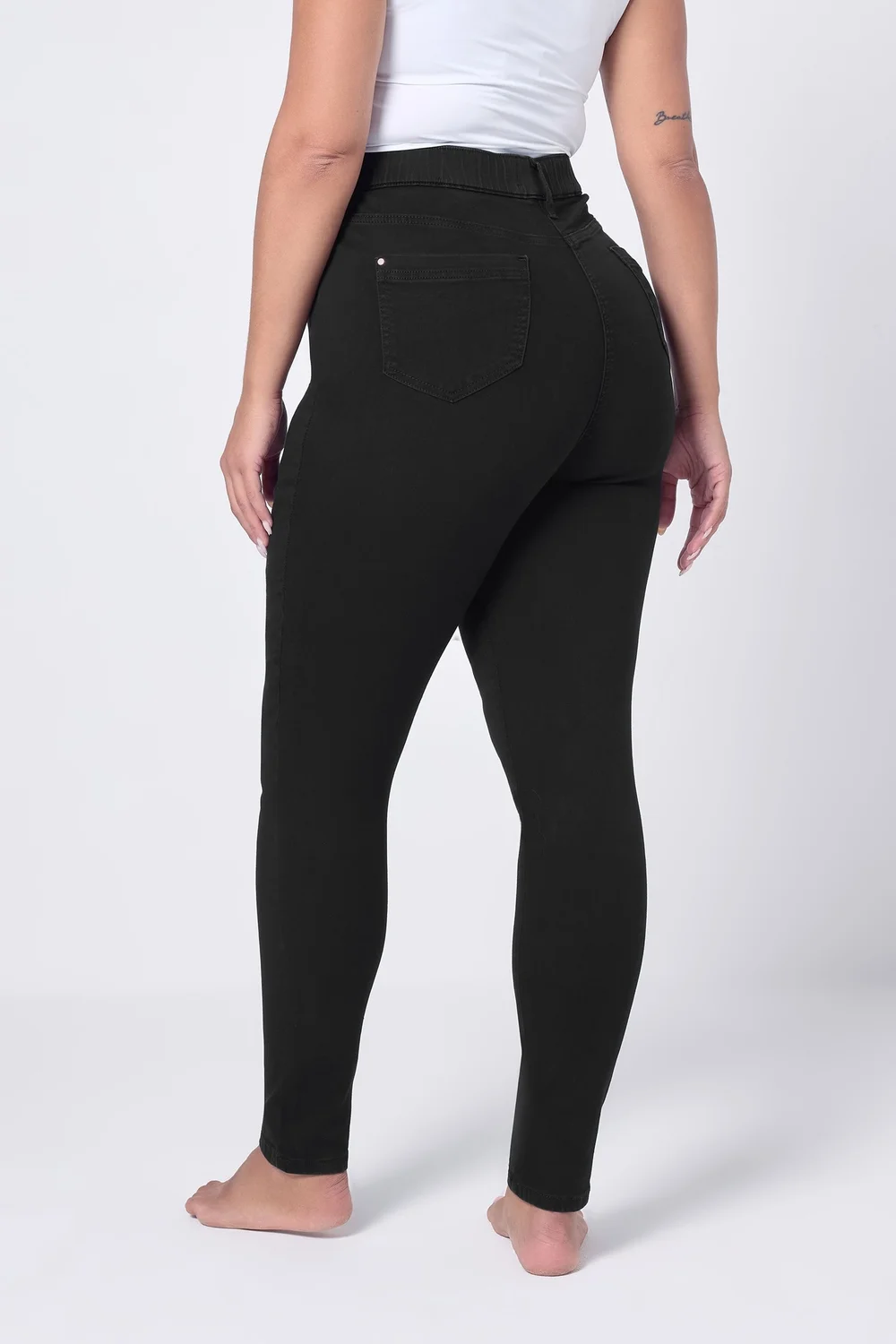 Yours Curve Black Stretch Skinny AVA Jeans - 20/L33 Image 3