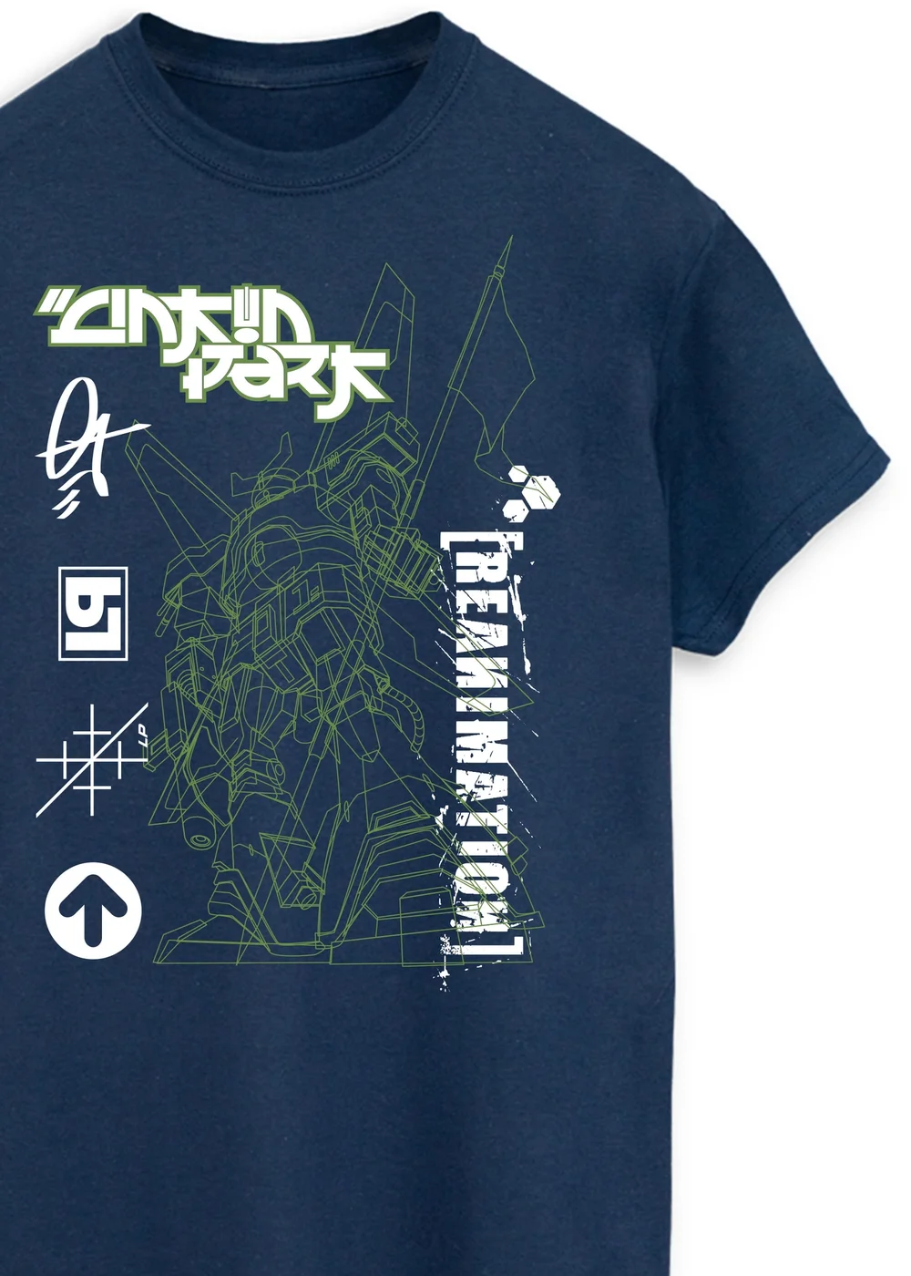 Spiral Galaxy Linkin Park Reamin Robot Navy Music T-Shirt - Extra Large Image 2