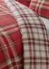 Catherine Lansfield Kelso Check Reversible Duvet Cover Set Red - Single Image 4