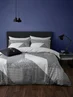 Catherine Lansfield Larsson Geo Reversible Duvet Cover Set Grey - Single Image 1
