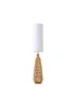 ValueLights Una White Tall Lamp Shade Rattan Midi Floor Lamp - One Size Image 2