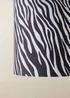 ValueLights Oasis Zebra Print Fabric with Inner Drum Ceiling Lamp Shade - One Size Image 4