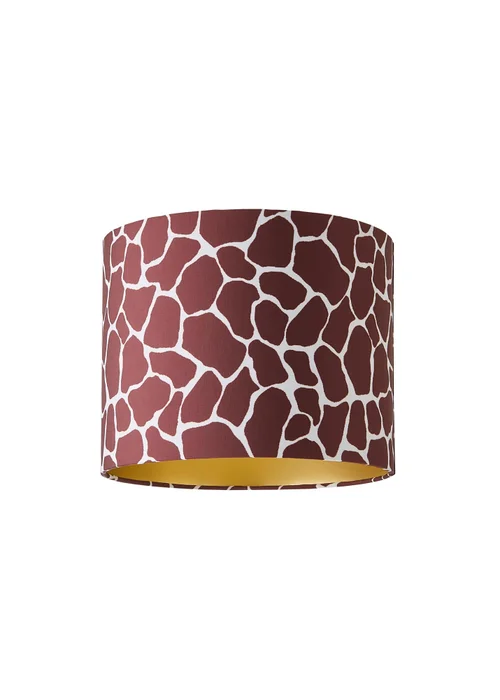 ValueLights Oasis Giraffe Print Fabric with Inner Drum Ceiling Lamp Shade - One Size Image 2