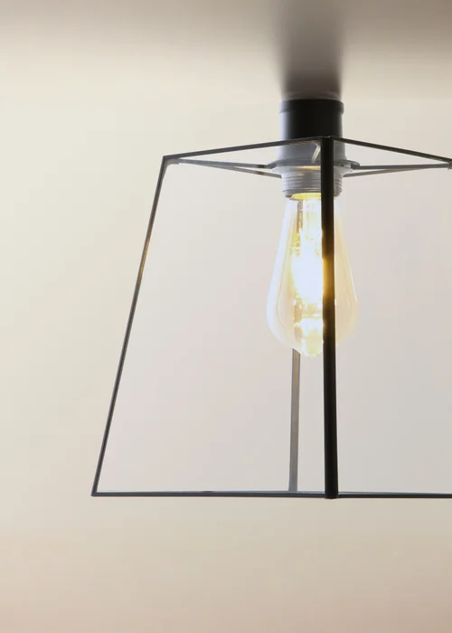 ValueLights Susie Glass Lantern Lamp Shade 3 Drop Diner Ceiling Pendant Light - One Size Image 4