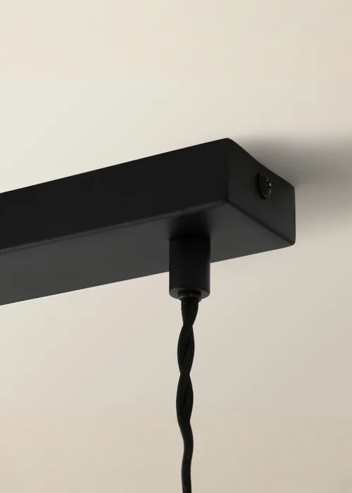 ValueLights Susie Glass Lantern Lamp Shade 3 Drop Diner Ceiling Pendant Light - One Size Image 5